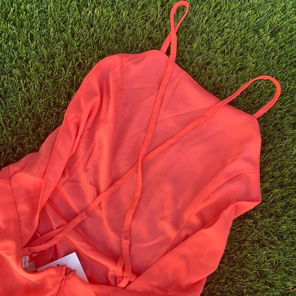 💅🏻NWT!💅🏻 “Emma Flowy Maxi Dress” in CORAL. Sz L. Wedding! Prom! Gala! - Picture 13 of 13